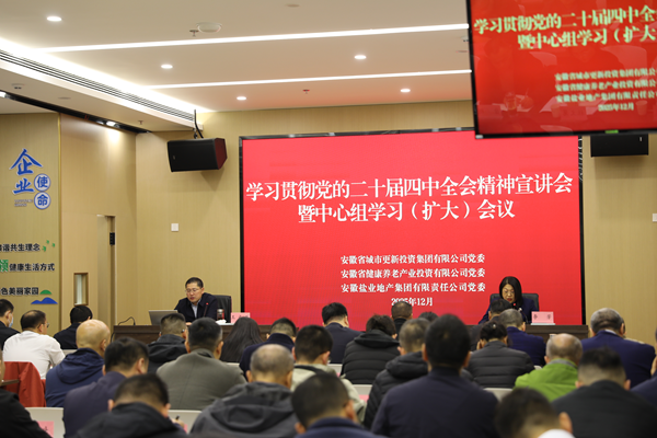 304am永利集团集团等三家公司党委进前进建贯彻党的二十届四中全会心灵宣讲汇报会